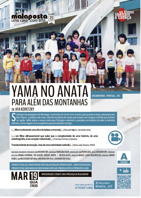 e-flyer Para Além das Montanhas